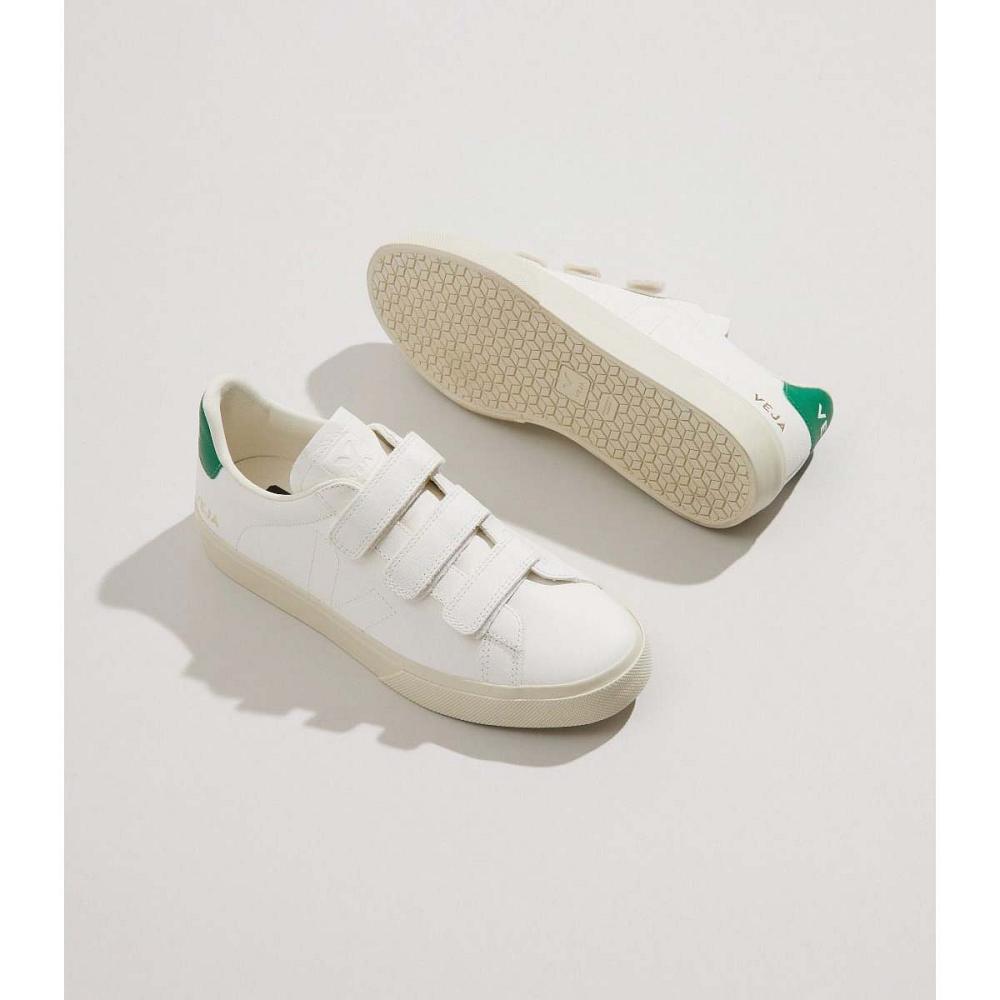 Veja RECIFE CHROMEFREE Schoenen Heren White/Green | NL 199CTV